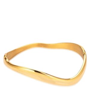 Sistie2ND Wavy Bracelet Gold Plated 17