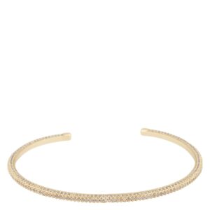 Snö Of Sweden Naomi Small Stone Cuff Bracelet Gold/Clear