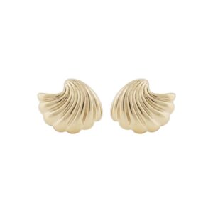 Snö Of Sweden Dakota Twist Small Earring Plain Gold