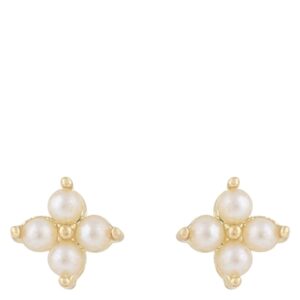 SNÖ Of Sweden Lucy Small Earrings Gold White Onesize