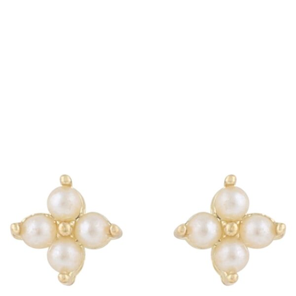 SNÖ Of Sweden Lucy Small Earrings Gold White Onesize