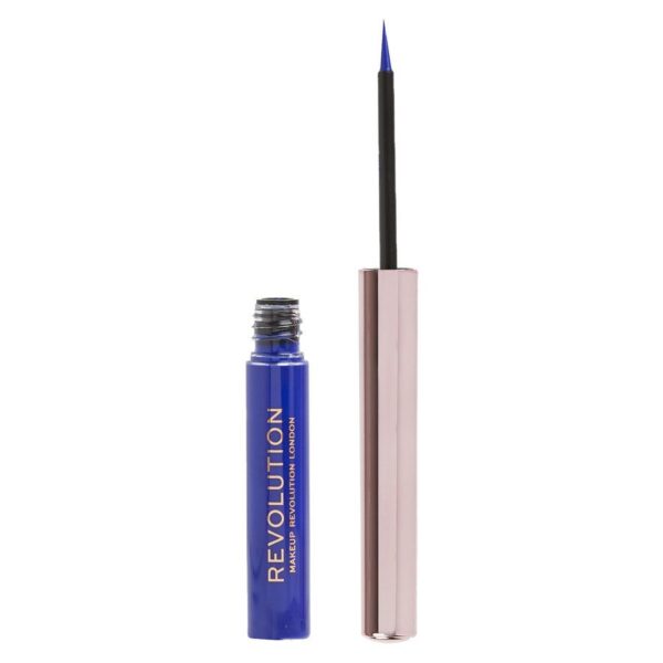 Makeup Revolution Revolution Super Flick Liquid Eyeliner Blue 2