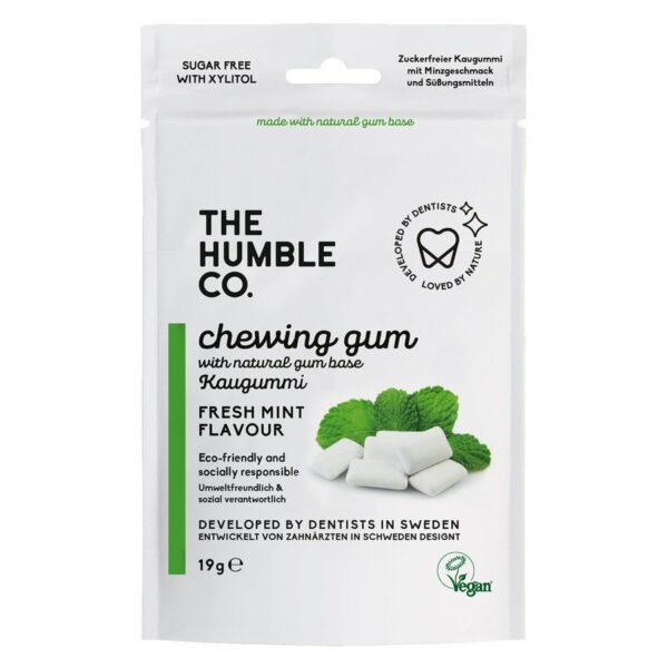 The Humble Co Humble Natural Chewing Gum Fresh Mint 10pcs