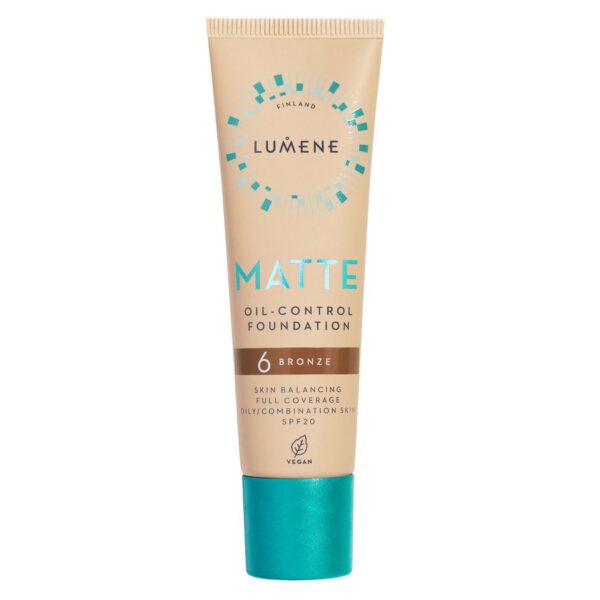 Lumene Matte Oil-Control Foundation 6 Bronze 30ml