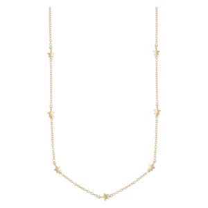 Snö Of Sweden Stina Small Chain Necklace Plain Gold 42cm