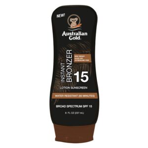 Australian Gold Instant Bronzer Lotion with Bronzer SPF15 237ml