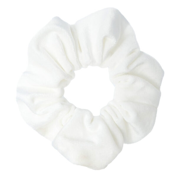 DARK Velvet Scrunchie White