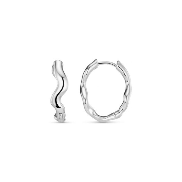 Orelia Jewellery Organic Wave Oval Hoops