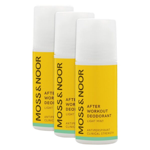 Moss & Noor After Workout Deodorant Light Mint 3x60ml