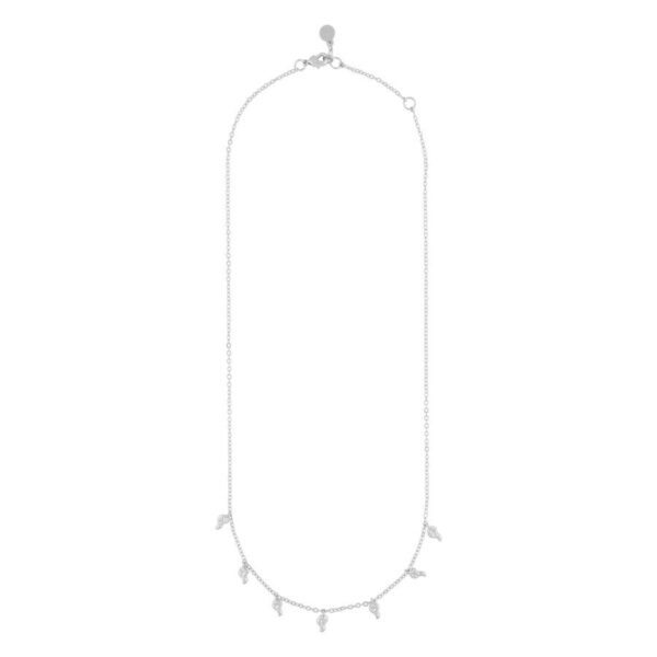 Snö Of Sweden Lauren Charm Necklace Plain Silver 45cm