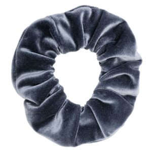 DARK Velvet Scrunchie Steel Blue