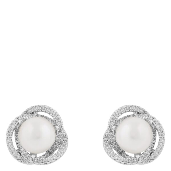 Snö Of Sweden Mayfair Pearl Earring Silver/White