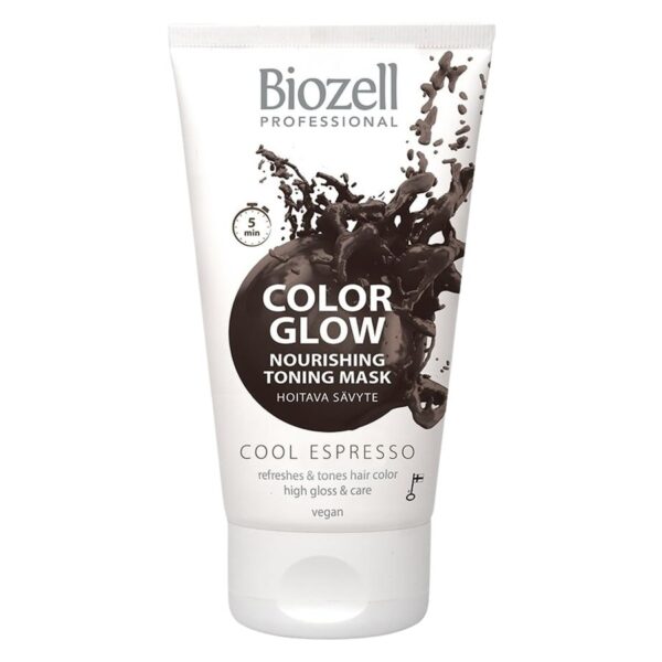 Biozell Color Glow Nourishing Toning Mask Cool Espresso 150ml