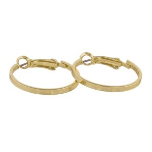 Snö Of Sweden Moe Ring Earring Plain Gold 25mm