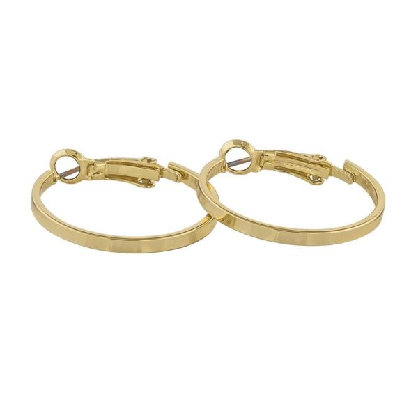 Snö Of Sweden Moe Ring Earring Plain Gold 25mm