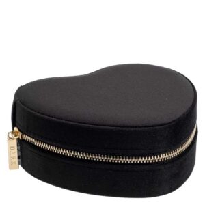 DARK Velvet Heart Jewellery Box Black