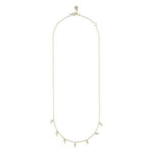 Snö Of Sweden Lauren Charm Necklace Plain Gold 45cm