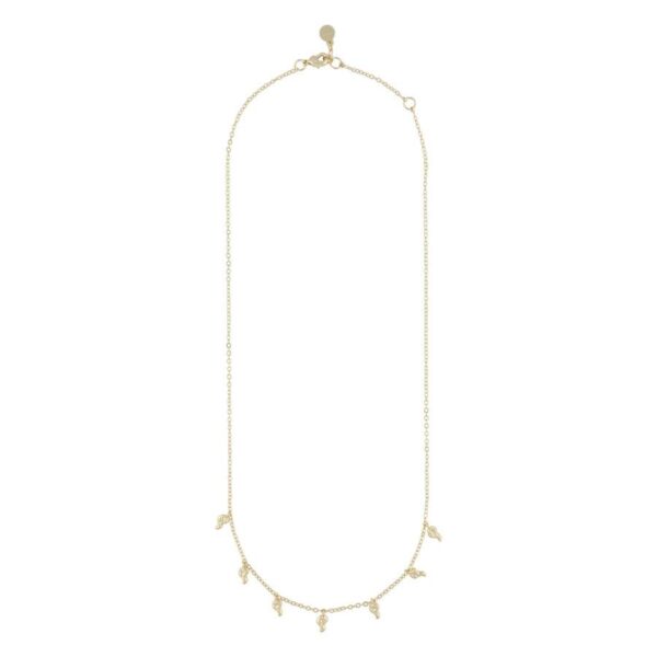 Snö Of Sweden Lauren Charm Necklace Plain Gold 45cm