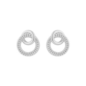 Snö Of Sweden Addison Irregular Earring Plain Silver