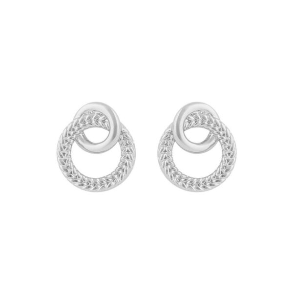 Snö Of Sweden Addison Irregular Earring Plain Silver