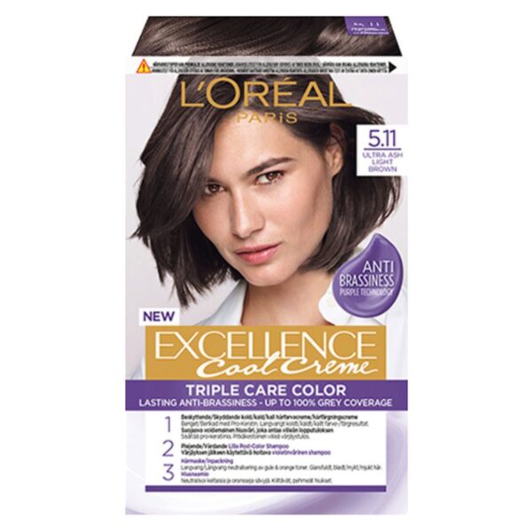 L&apos;Oréal Paris Excellence Cool Creme 5.11 Ultra Ash Light Brown