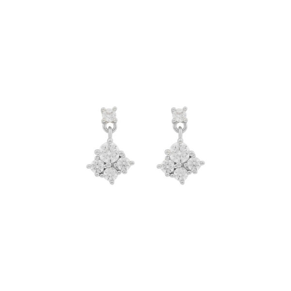 Snö Of Sweden Copenhagen Small Earring Silver/Clear