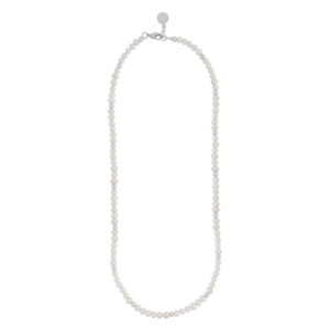 Snö Of Sweden Julie Pearl Necklace Silver/White