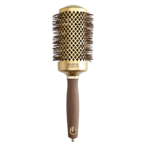 Olivia Garden Expert Blowout Shine Wavy Bristles Gold & Brown 55