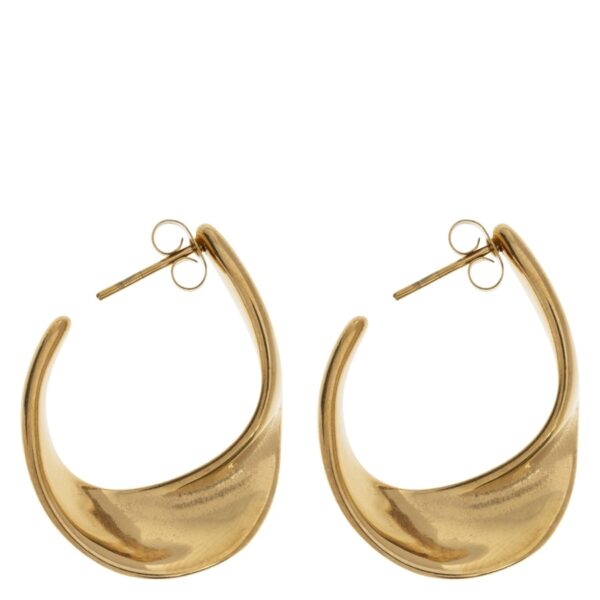 Timi Of Sweden Mia Statement Vintage Hoop Earrings Stainless Stee