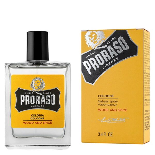 Proraso Single Blade Eau De Cologne Wood & Spice 100ml