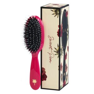 Fan Palm Hair Brush Sweet Pea Small