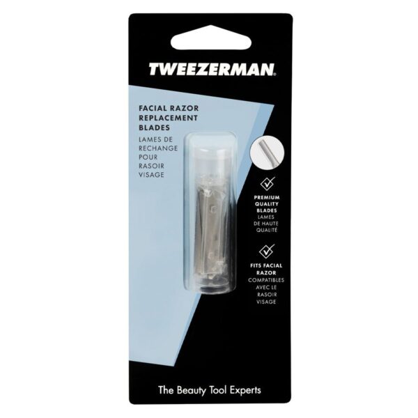 Tweezerman Facial Razor Replacement Blades 4pcs