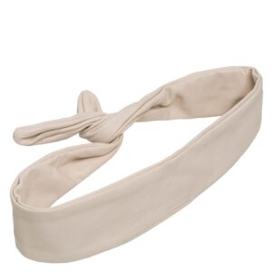 Corinne Leather Hairband Wire Cream