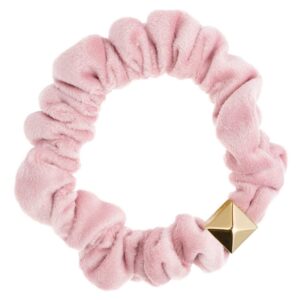 DARK Velvet Mini Scrunchie Light Rose