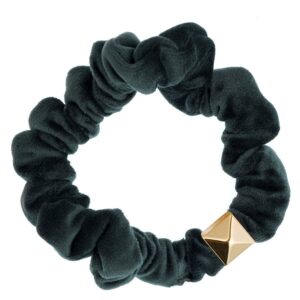 DARK Velvet Mini Scrunchie Pine