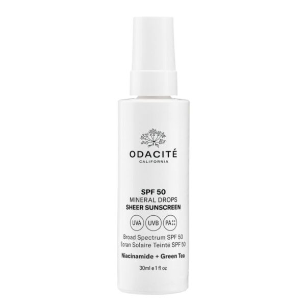 Odacité Mineral Drops SPF50 Sheer Sunscreen 30ml