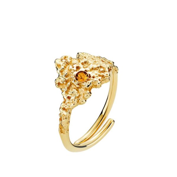 Sistie Silke X Sistie Ring Gold.Pl Recycled Silver Onesize