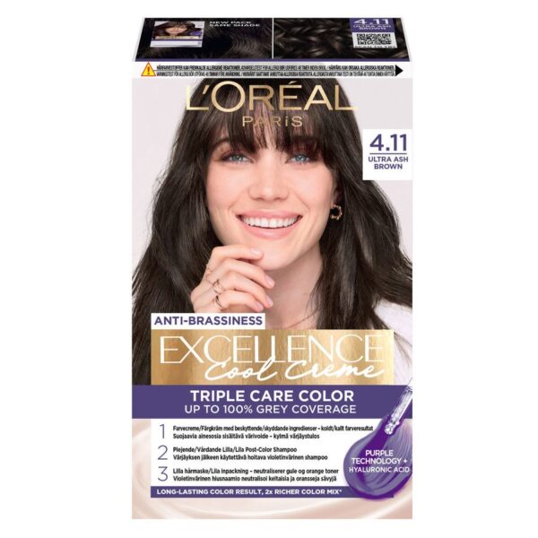 L&apos;Oréal Paris Excellence Cool Creme 4.11 Ultra Ash Brown