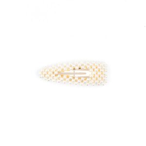 DARK Pearl Hair Clip Small White