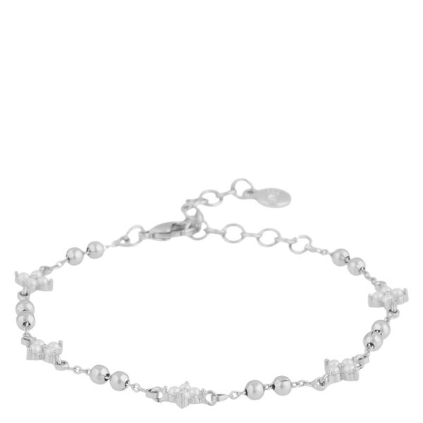 SNÖ Of Sweden Lucy Small Pearl Bracelet Silver White Onesize