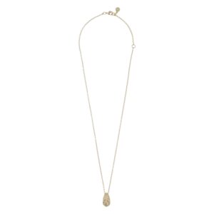 SNÖ Of Sweden Gisele Oval Pendant Necklace Plain Gold 50cm