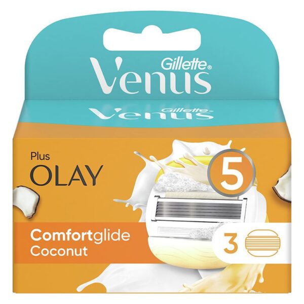 Venus Comfortglide Coconut Plus Olay Razor Blades 3pcs