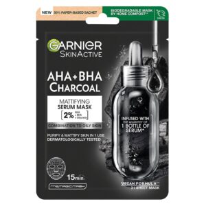 Garnier Tissue Mask Pure Charcaol Black Algae Purifying & Hydrati