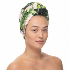 Shelas Turban Towel Green Plant