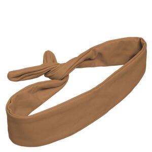 Corinne Leather Hairband Wire Camel