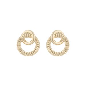 Snö Of Sweden Addison Irregular Earring Plain Gold