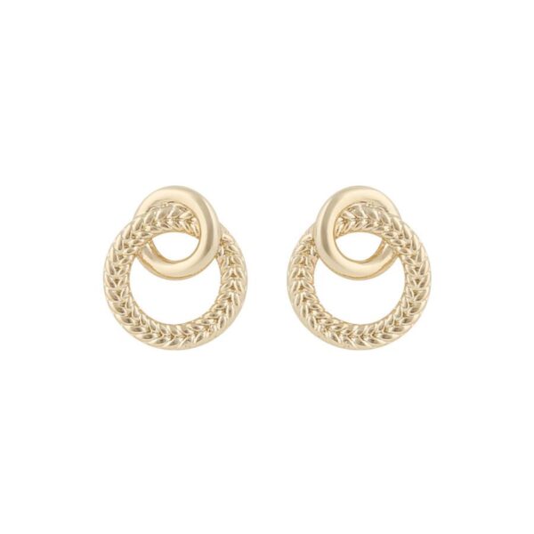 Snö Of Sweden Addison Irregular Earring Plain Gold