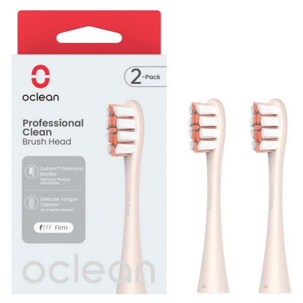 Oclean Professional Clean Brush Head Golden 2pcs