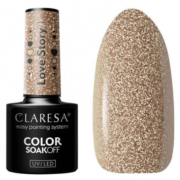 Claresa Nail Polish Hybrid Soak Off Love Story 01 5ml