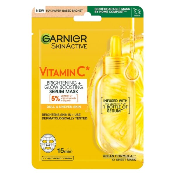 Garnier SkinActive Vitamin C Sheet Mask 28g